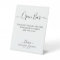 Elegant Open Bar Calligraphy Personalised Wedding 