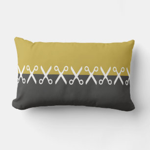 Elegant Open Scissors Pattern Cushion Pillow