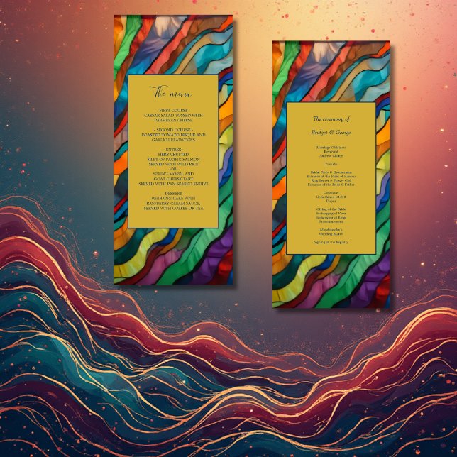 Elegant Opulent African destination menu  (Creator Uploaded)