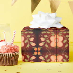 Elegant Orange And Peach Wrapping Paper
