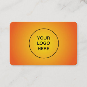 Elegant orange corporate business card
