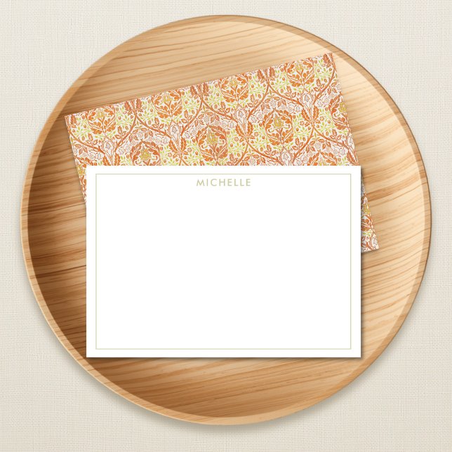 Elegant Orange Floral Pattern Card (Creator Uploaded)