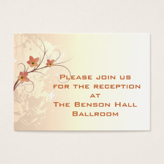 elegant orange flowers swirl design