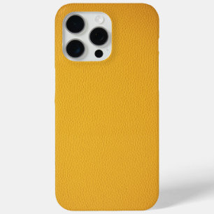 Elegant Orange leather iPhone 15 Pro Max Case