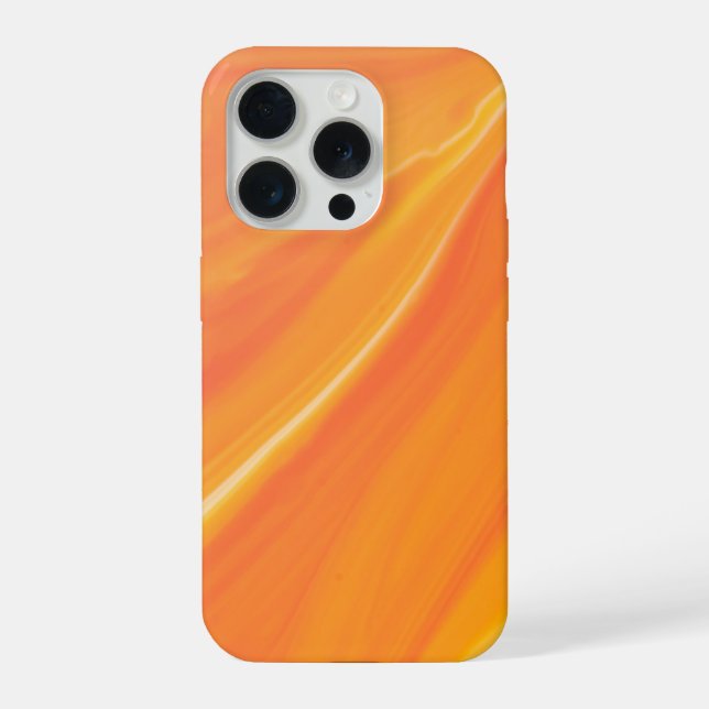  Elegant Orange Marble  iPhone Case (Back)
