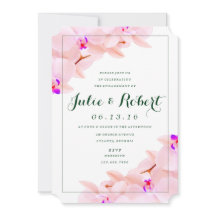 Elegant Orchid Engagement Party Invitation