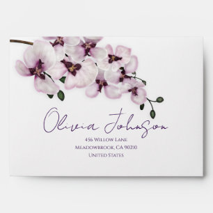 Elegant Orchid  Envelope