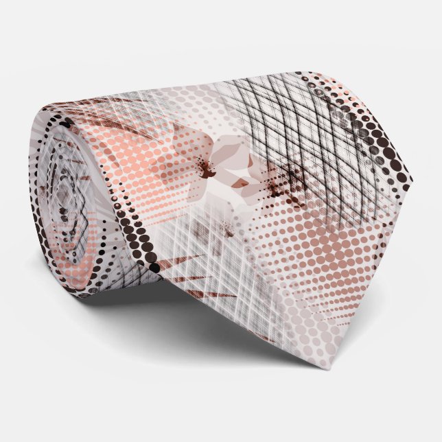 Elegant orchid pattern . tie (Rolled)