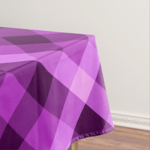 Elegant Orchid Purple Plaid Small Tablecloth