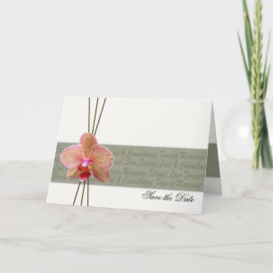 Elegant Orchid Save the Date -custom order Announcement