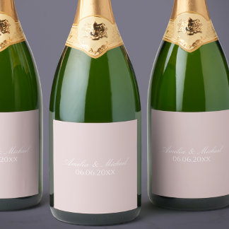 Elegant Orchid Sparkling Wine Label