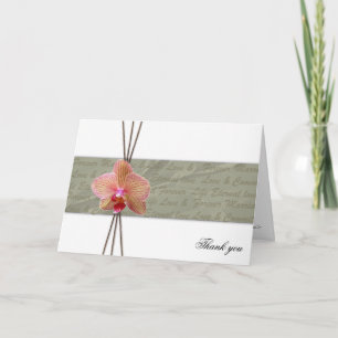 Elegant Orchid Thank you - Customised Card