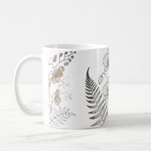Elegant Orchids and Fern mug