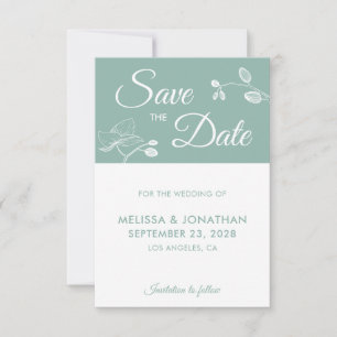 Elegant orchids modern floral simple Save The Date