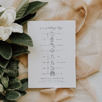 Elegant Order Of Events Wedding Timeline Icons