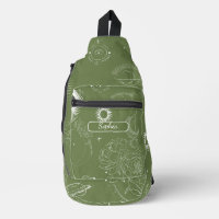 Elegant Organic Green Shape Art for Gifts