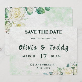 Elegant Organic Modern Wedding Save The Date