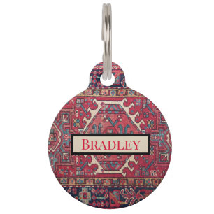 Elegant Oriental Antique Persian Rug Pet Tag