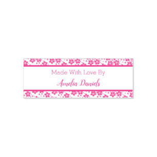 Elegant Oriental flower Handmade By Self-inking Stamp
