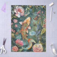 Elegant Oriental Garden Themed Decoupage Crafting