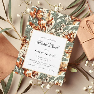 Elegant Ornamental Floral Bridal Shower Invitation