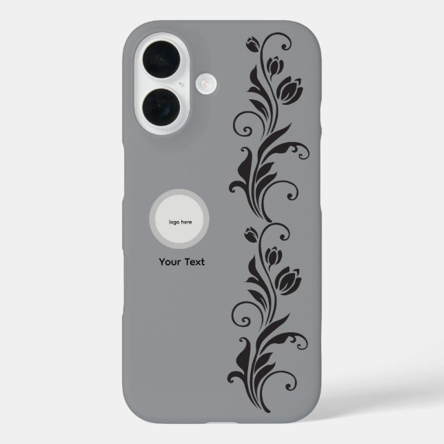 Elegant Ornamental Floral Flower Art Case-Mate iPhone Case (Back)