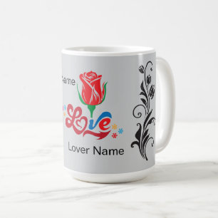 Elegant Ornamental Floral Flower Art Coffee Mug