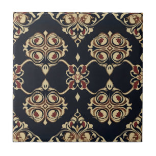 Elegant Ornamental Pattern Ceramic Tile