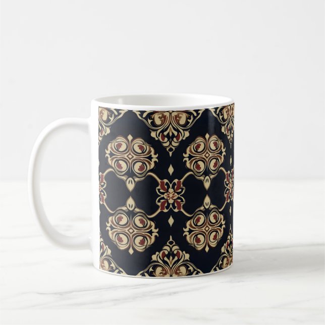 Elegant Ornamental Pattern Coffee Mug (Left)