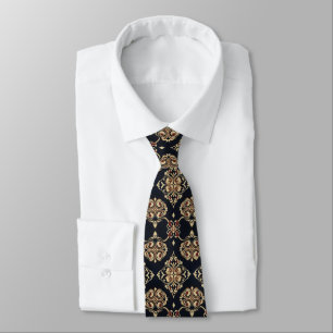 Elegant Ornamental Pattern Tie