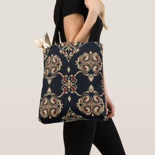 Elegant Ornamental Pattern Tote Bag