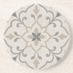 Elegant Ornamental Stone Tile Coaster