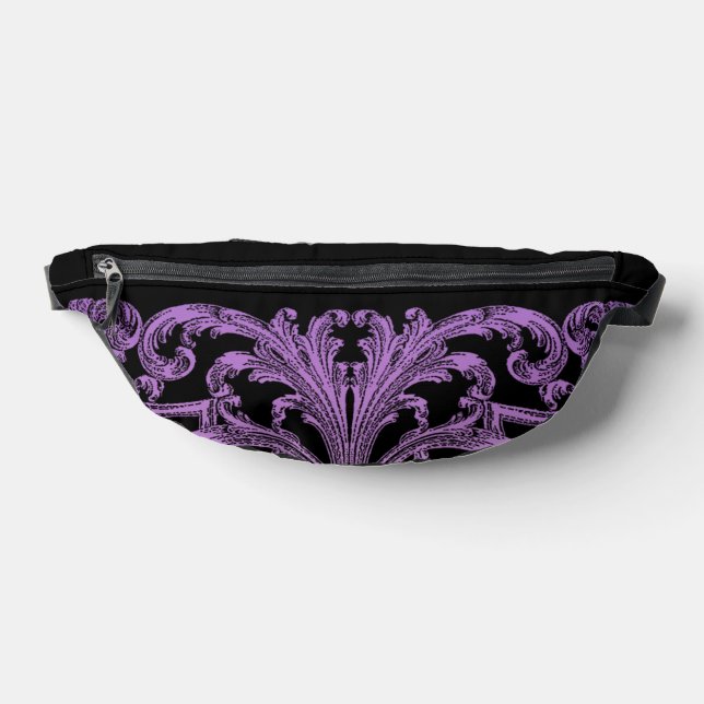 Elegant, Ornate Antique Purple Bum Bags (Lay Down)