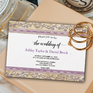 Elegant Ornate Classy Chic Frame Formal Wedding Invitation