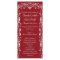 Elegant Ornate Flourish Red Wedding Programs