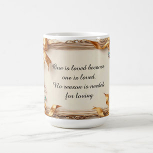 Elegant Ornate Gold Frame Coffee Mug