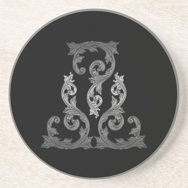 Elegant Ornate Goth Design Coaster (Front)