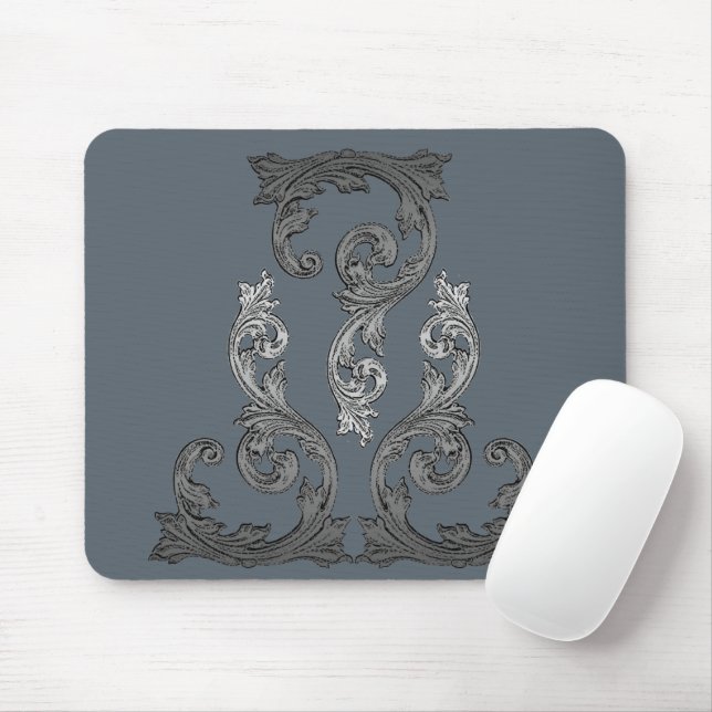Elegant Ornate Goth Design Mouse Pad (With Mouse)