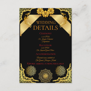 Elegant Ornate Information Card