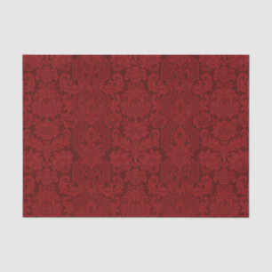 Elegant Ornate Red Victorian Damask Tissue Paper