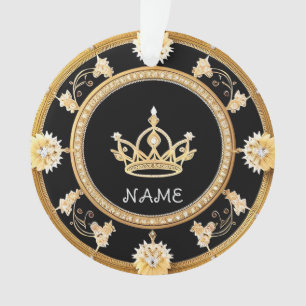 Elegant Ornate Royal Crown Symbol Ornament