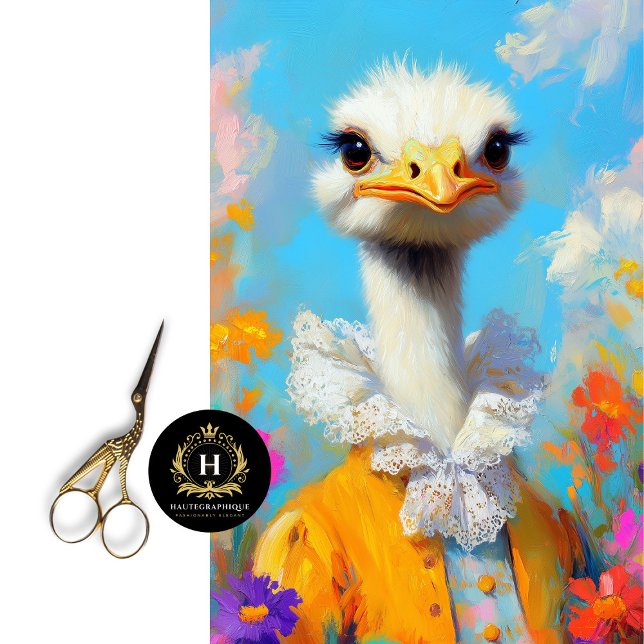 Elegant Ostrich Yellow Pastel Floral Decoupage Tissue Paper (Creator Uploaded)