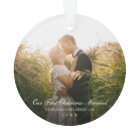 Elegant Our First Christmas Married Photo Newlywed