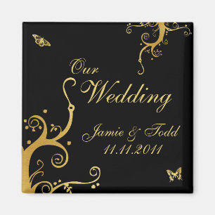 Elegant Our Wedding Magnet