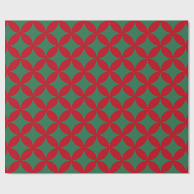 Elegant Ovals Christmas & All-Occasion Wrapping Paper (Flat)