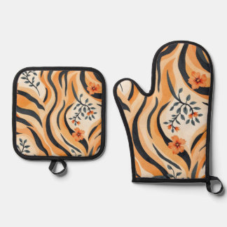 Elegant Oven Mitt & Pot Holder Set