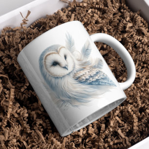 Elegant Owl in Watercolor Coffee Mug
