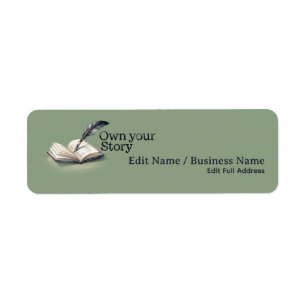Elegant Own Your Story Return Address Label