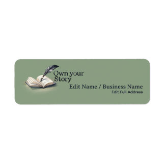 Elegant Own Your Story Return Address Label