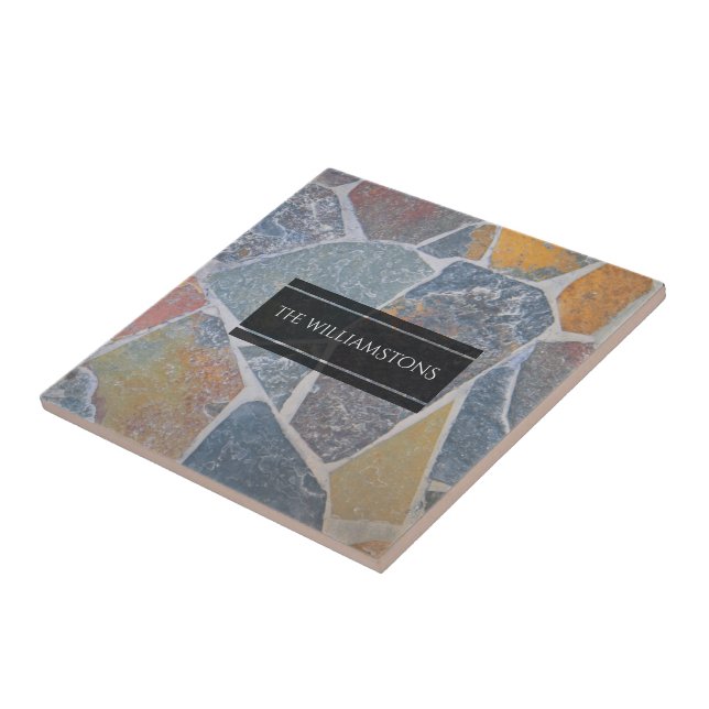 Elegant Painted Cobblestones / Decorative Stones Tile (Side)